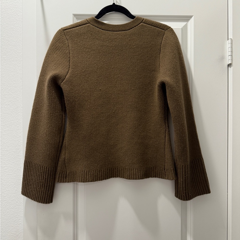 Elegant Olive Cardigan by - Picture 2 of 9